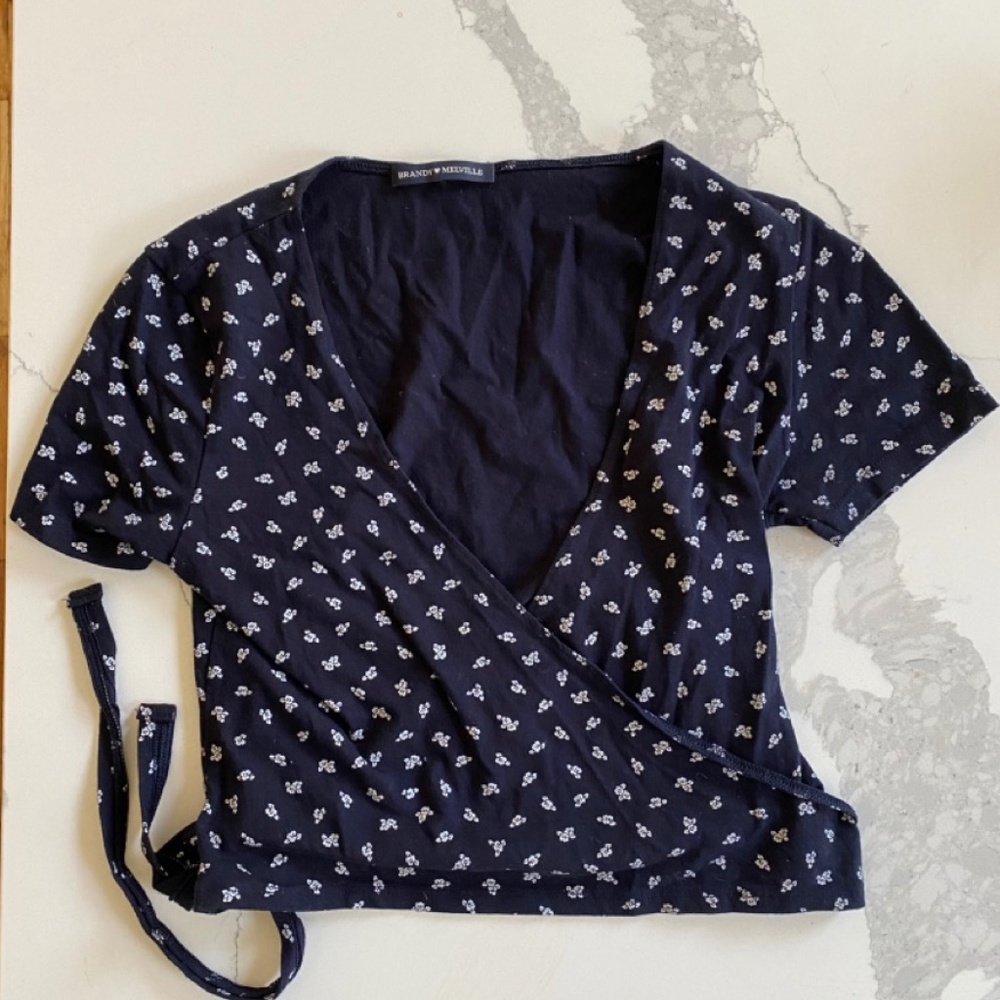 Brandy Melville Wrap Crop Top